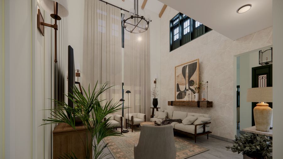 Double Height Family Room