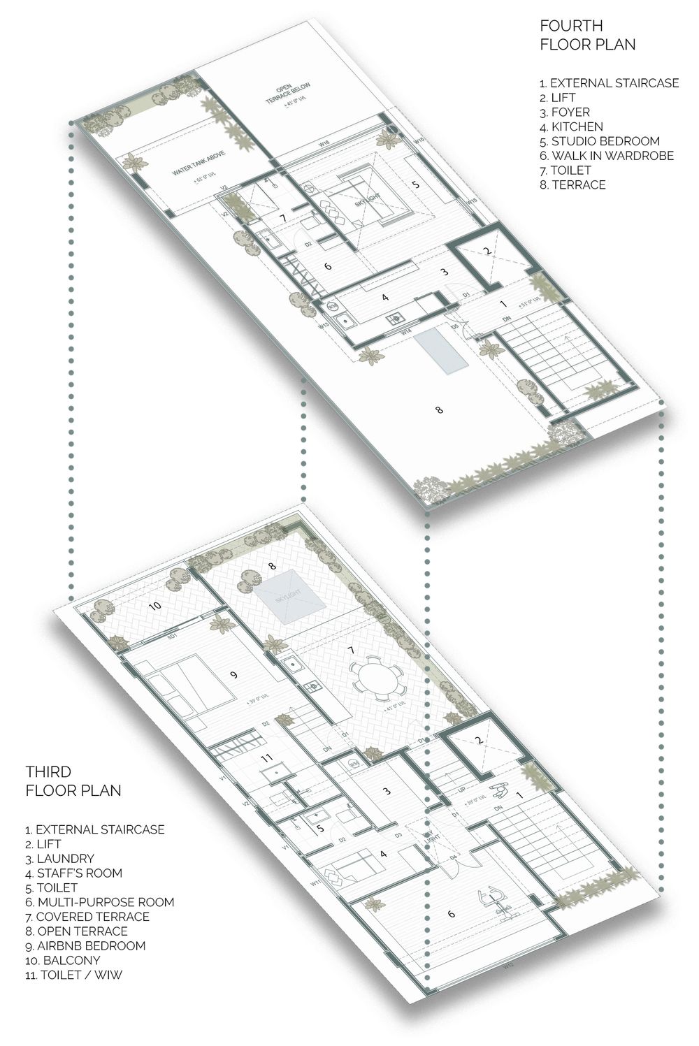 Third & Fourth Floor Plan