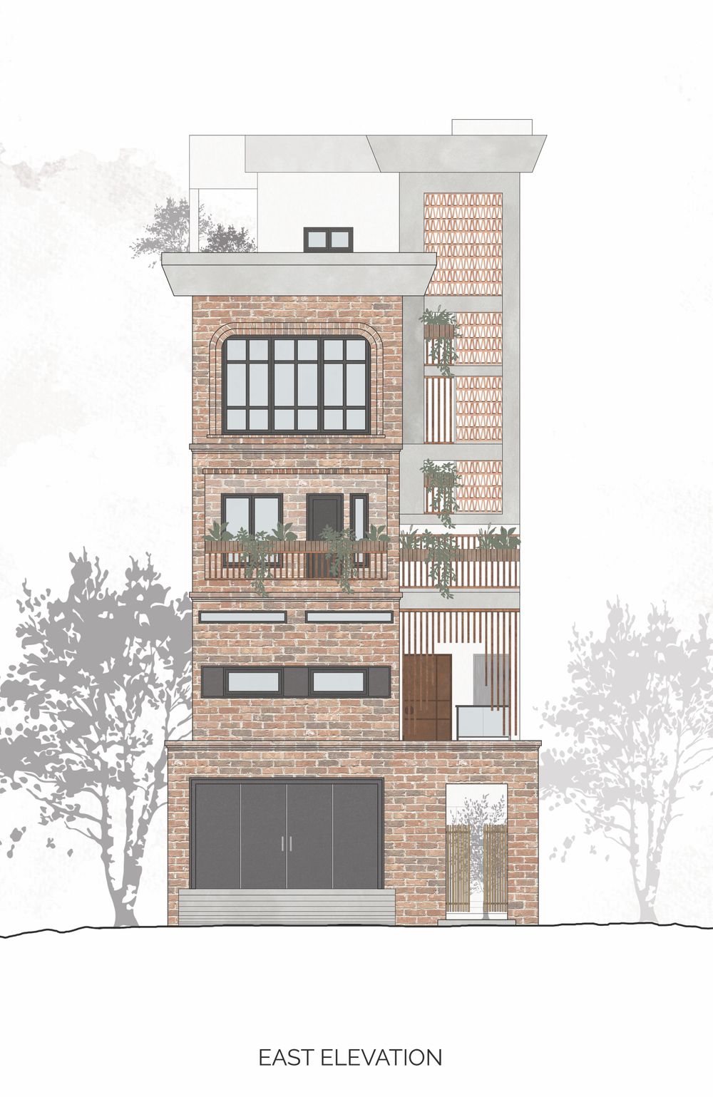 The Lakeside Haven - Front Elevation